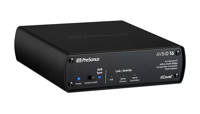 Перетворювач цифрового сигналу AVB на Dante PRESONUS 16-Channel AVB to Dante Bridge, фото № 3