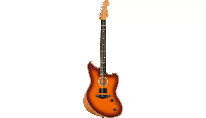 Полуакустическая гитара FENDER AMERICAN ACOUSTASONIC JAZZMASTER TOBACCO SUNBURST, фото № 1