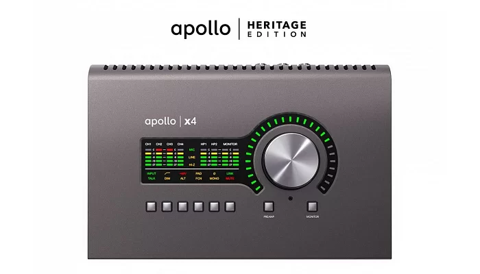 Аудиоинтерфейс UNIVERSAL AUDIO Apollo x4 Heritage Edition (Desktop/Mac/Win/TB3), фото № 1