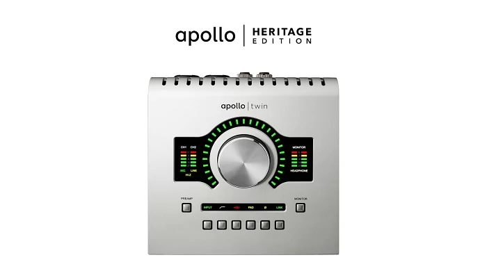 Аудіоінтерфейс UNIVERSAL AUDIO Apollo Twin USB Heritage Edition (настільний комп&#39;ютер / Win), фото № 1