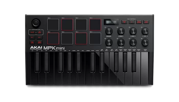MIDI-клавиатура AKAI MPK MINI MK3 Black, фото № 1
