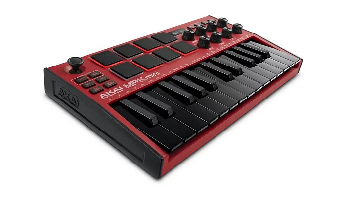 MIDI-клавиатура AKAI MPK MINI MK3 Red, фото № 2