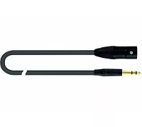 Микрофонный кабель, разъемы стерео 6.3 мм jack – XLR папа, длина 2 м, QUIK LOK JUST MJS 2