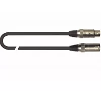 Готовий мікрофонний кабель, XLR тато - XLR мама, QUIK LOK CM175-3BK