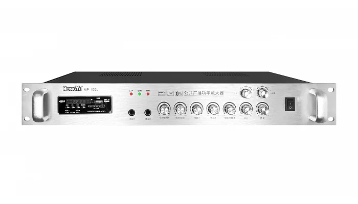 Трансляційний підсилювач потужності RONG YE MP-100L (BT+MP3+FM+2ZONE), фото № 1