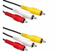 Межблочный кабель 3RCA - 3RCA 5м EMCORE 3RCA-5m