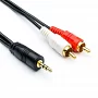 Межблочный кабель 2RCA- mini Jack 3м EMCORE 2RCA-MJ-3m