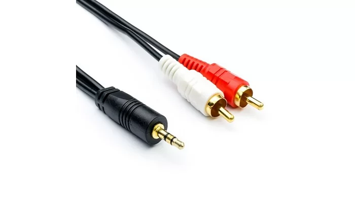 Міжблочний кабель 2RCA- mini Jack 1.5м EMCORE 2RCA-MJ-1.5m, фото № 1