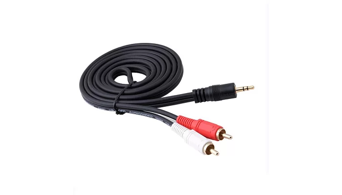 Міжблочний кабель 2RCA- mini Jack 1.5м EMCORE 2RCA-MJ-1.5m, фото № 2