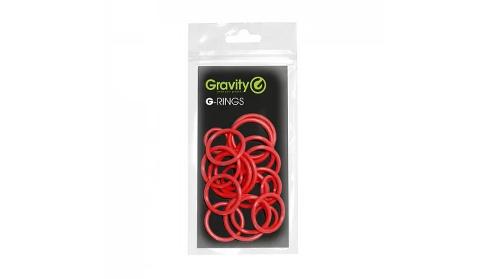 Набор универсальных резиновых колец для маркировки микрофонов Gravity RP 5555 (red), фото № 2