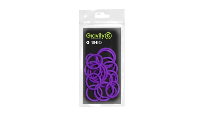 Набор универсальных резиновых колец для маркировки микрофонов Gravity RP 5555 (purple), фото № 2