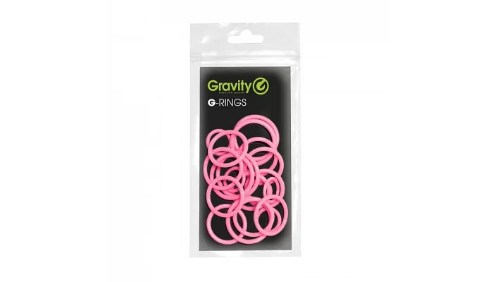 Набор универсальных резиновых колец для маркировки микрофонов Gravity RP 5555 (pink), фото № 2