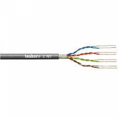 Екранований Ethernet кабель (FTP) 4х2х0.22мм Tasker C707