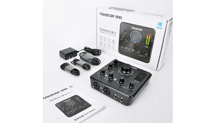 USB-аудиоинтерфейс - звуковая карта для веб-трансляции / онлайн-записи Takstar MX630 Webcast Pro, фото № 5