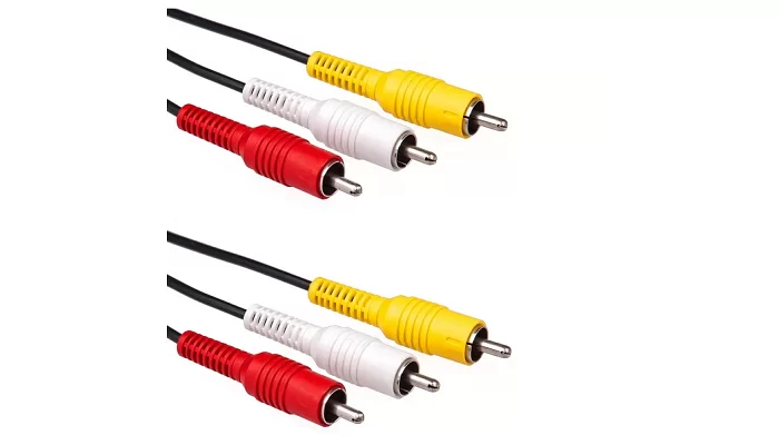 Межблочный кабель 3RCA - 3RCA 1,5м EMCORE 3RCA-1,5m, фото № 1