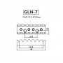 Топлок для грифа 7-струнной электрогитары GOTOH GLN-7 (B)