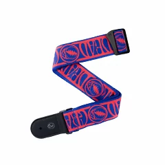 Гитарный ремень DADDARIO 50GD00 GRATEFUL DEAD GUITAR STRAP - Steal Your Face, Red/Blue