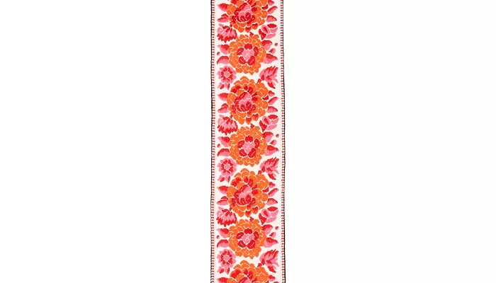 Ремінь гітарний D'ADDARIO 50PCLV00 PEACE & LOVE WOVEN GUITAR STRAP - Pink and White, фото № 2