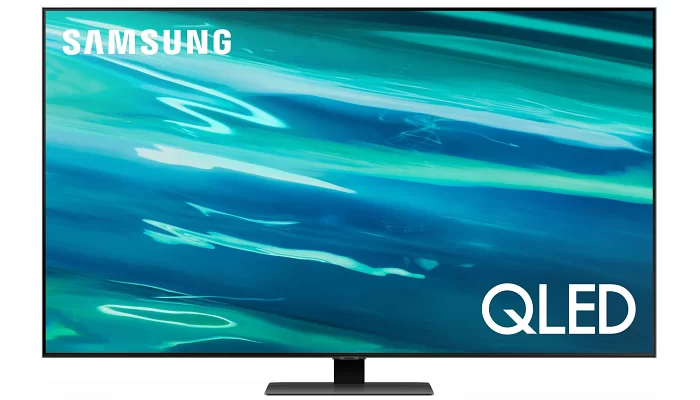 ТБ 65" QLED 4K Samsung QE65Q80AAUXUA Smart, Tizen, Gray, фото № 2