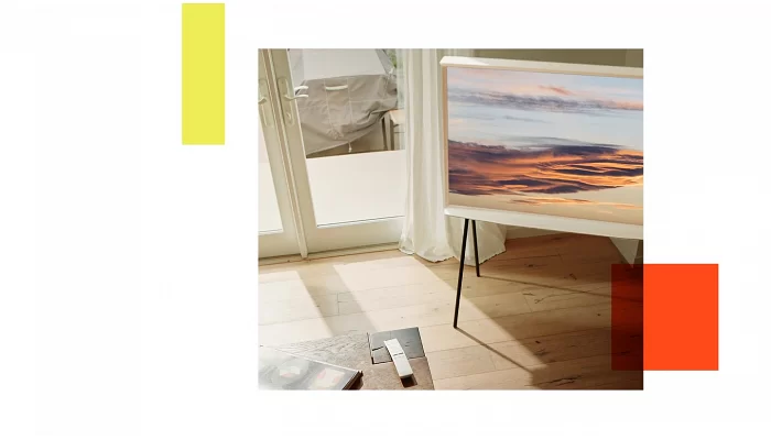 Телевизор 50" QLED 4K Samsung QE50LS01TAUXUA Smart, Tizen, White, The Serif, фото № 11
