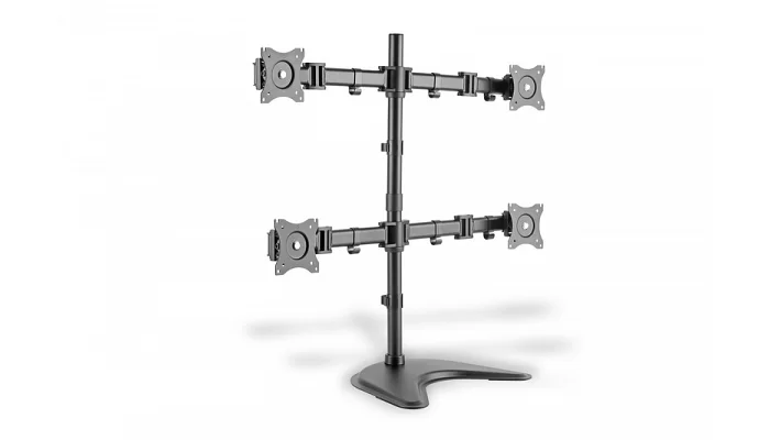 Настільне кріплення для чотирьох моніторів 15-27" DIGITUS Quad Monitor Stand/Clamp, фото № 1
