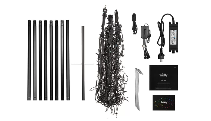 Smart LED Гірлянда Twinkly Light tree RGBW 750, Gen II, IP44, висота 4м, фото № 3