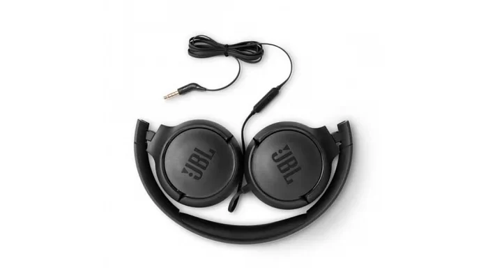 Накладні навушники JBL T500 On-ear Mic Black, фото № 7