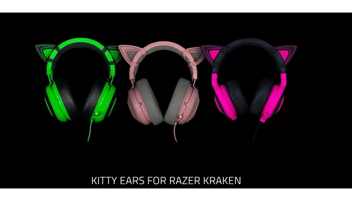 Насадки для наушников Razer Kitty Ears for Kraken (Neon Purple), фото № 8