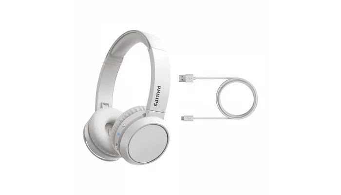 Беспроводные Bluetooth наушники Philips TAH4205 On-ear Wireless Mic White, фото № 3