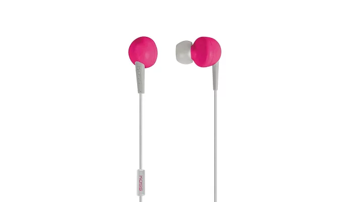 Вакуумні навушники Koss KEB6iP Mic Pink, фото № 1