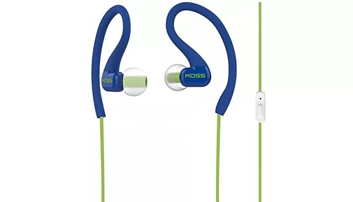 Вакуумні навушники Koss KSC32iB Fit Mic Blue, фото № 1