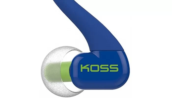 Вакуумні навушники Koss KSC32iB Fit Mic Blue, фото № 4
