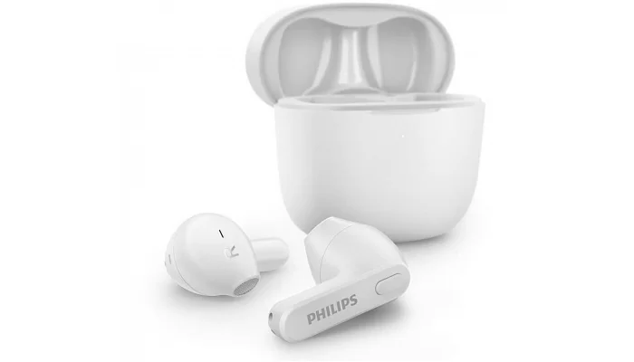 Бездротові вакуумні TWS навушники Philips TAT2236 True Wireless IPX4 White, фото № 2