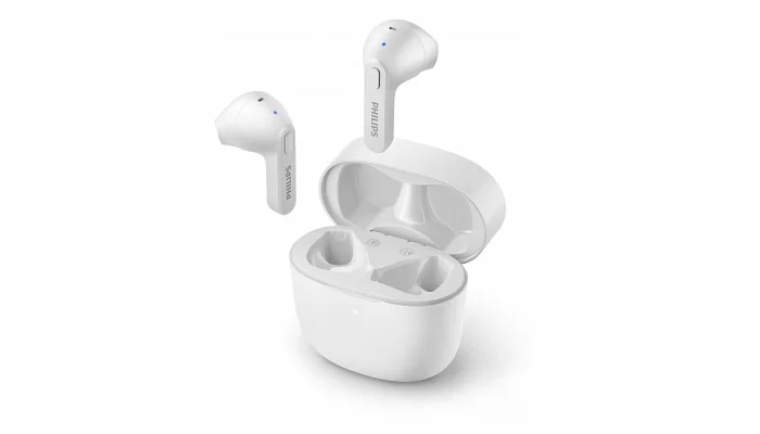 Бездротові вакуумні TWS навушники Philips TAT2236 True Wireless IPX4 White, фото № 5