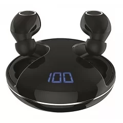 Бездротові вакуумні TWS навушники 2E RainDrops X True Wireless Waterproof Mic Black