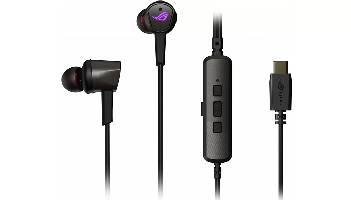 Вакуумна ігрова гарнітура ASUS ROG CETRA II USB-C, Black, фото № 2