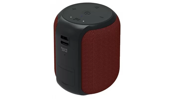 Портативна акустична система 2E SoundXPod TWS, MP3, Wireless, Waterproof Red, фото № 1