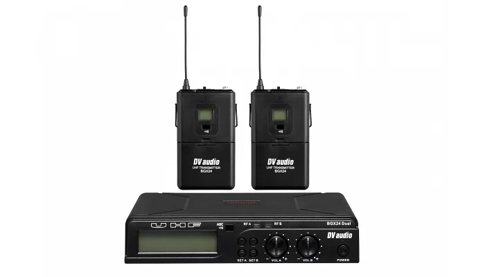 Радіосистема з двома петличними мікрофонами DV audio BGX-24, фото № 1