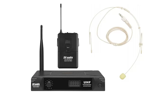 Радиосистема с наголовным микрофоном DV audio BGX-124 MKII, фото № 1