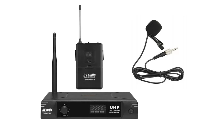Радиосистема с петличным микрофоном DV audio BGX-124 MKII, фото № 1