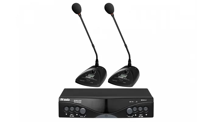 Радіосистема з двома конференц-мікрофонами DV audio MGX-24С, фото № 1