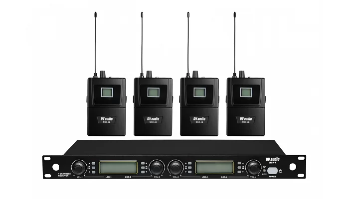 Радиосистема c четырьмя петличными микрофонами DV audio MGX-44B, фото № 1