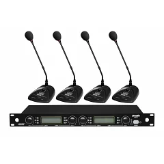 Радиосистема с четырьмя конференц-микрофонами DV audio MGX-44С