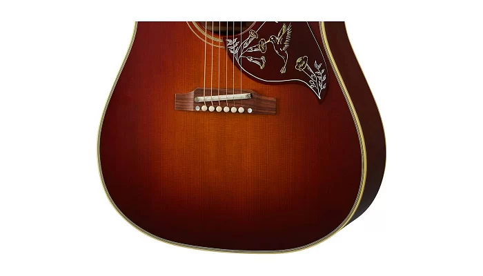 Акустична гітара GIBSON CUSTOM SHOP 1960 HUMMINGBIRD ADJUSTABLE SADDLE HERITAGE CHERRY SUNBURST, фото № 4