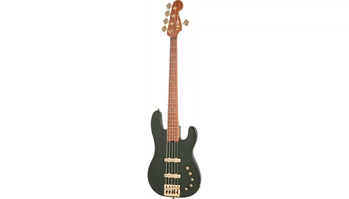 Бас-гітара CHARVEL PRO-MOD SAN DIMAS BASS JJ V LAMBO GREEN METALLIC, фото № 3