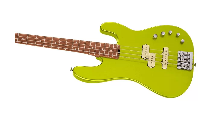 Бас-гітара CHARVEL PRO-MOD SAN DIMAS BASS PJ IV LIME GREEN METALLIC, фото № 5