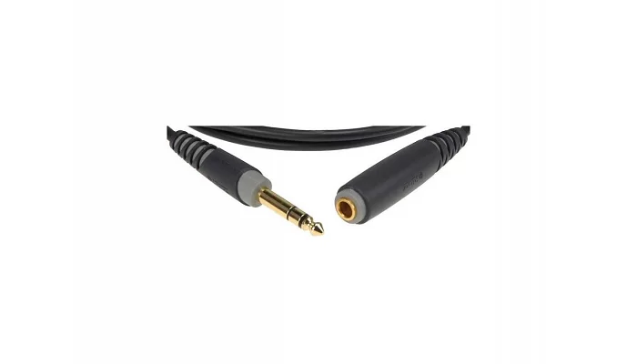 Межблочный кабель джек 6.35 мм папа - джек 6.35 мм мама KLOTZ AS-EX2 EXTENSION CABLE BLACK 3 M, фото № 2