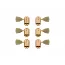 Кільця для електрогітари GIBSON Deluxe Green Key Tuner Set Vintage Gold