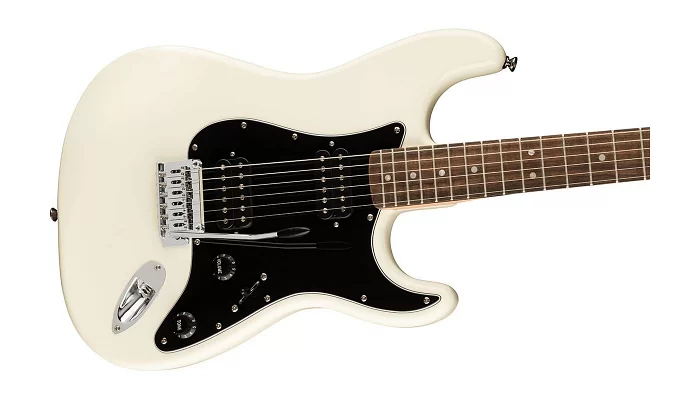 Електрогітара SQUIER by FENDER AFFINITY SERIES STRATOCASTER HH LR OLYMPIC WHITE, фото № 3