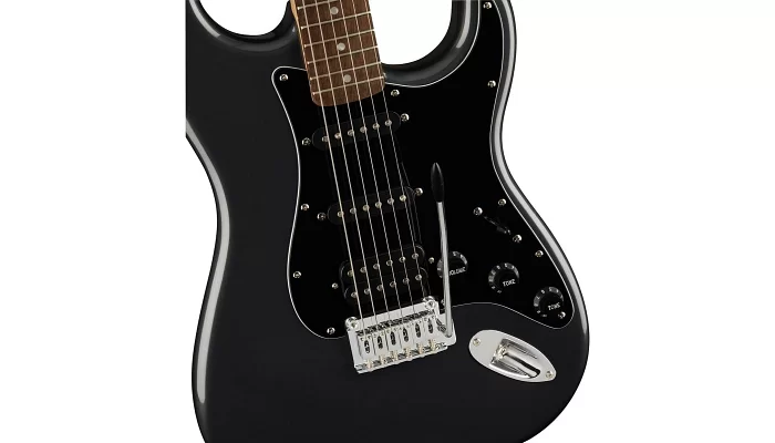 Гитарный набор SQUIER by FENDER AFFINITY SERIES STRAT PACK HSS CHARCOAL FROST METALLIC, фото № 5